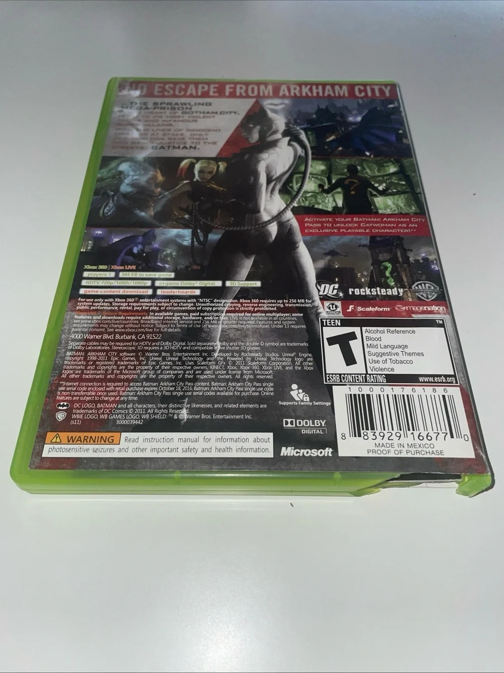 Batman: Arkham City (Black & Green) - Official Game